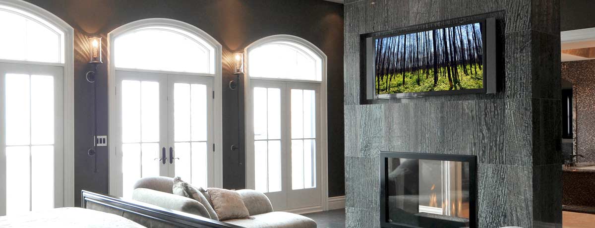 custom home television mounting and outdoor television installation in St. Joseph, MI